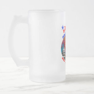 DONALD TRUMP INAUGURATION DAY 2025 FROSTED GLASS BEER MUG