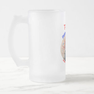 DONALD TRUMP INAUGURATION DAY 2025 FROSTED GLASS BEER MUG