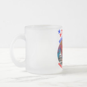 DONALD TRUMP INAUGURATION DAY 2025 FROSTED GLASS COFFEE MUG