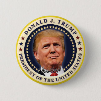 Donald Trump Inauguration Gold Stars Souvenir 6 Cm Round Badge