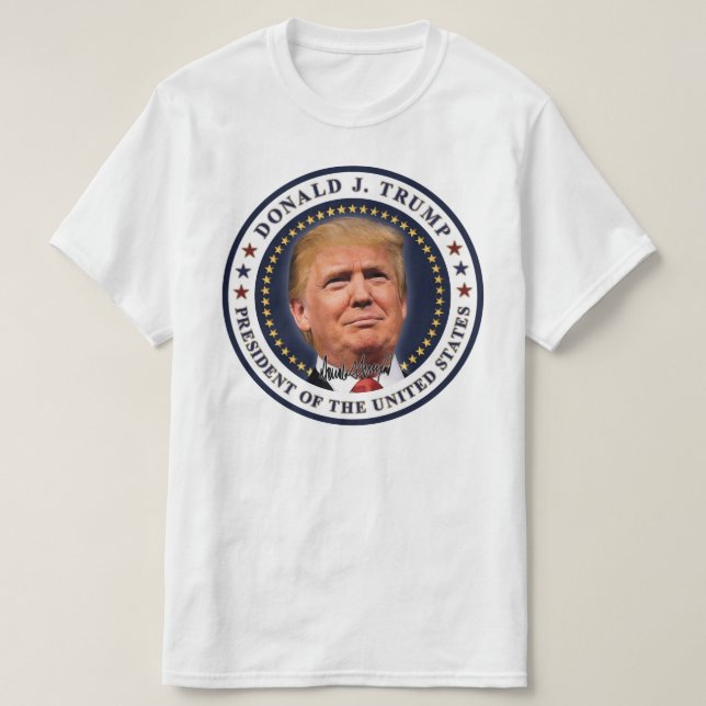 Donald Trump Inauguration Gold Stars Souvenir T-Shirt (Design Front)