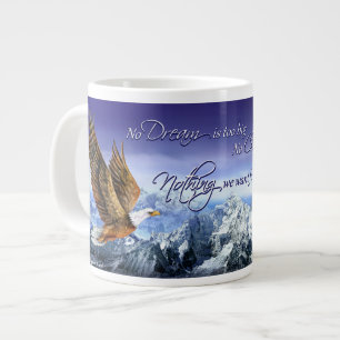Donald Trump Inspirational Quote Eagle & Mountains Large Coffee Mug