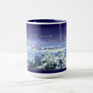 Donald Trump Inspirational Quote Eagle & Mountains Mug