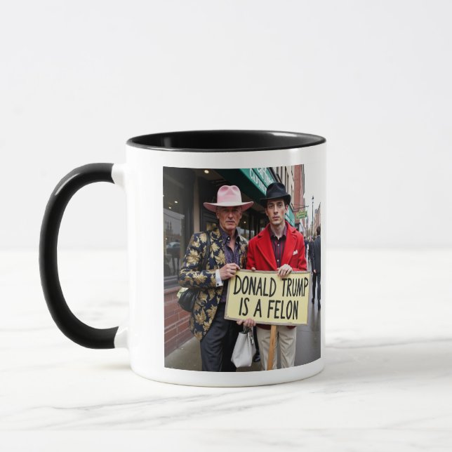 Donald Trump is A Felon  Mug (Left)