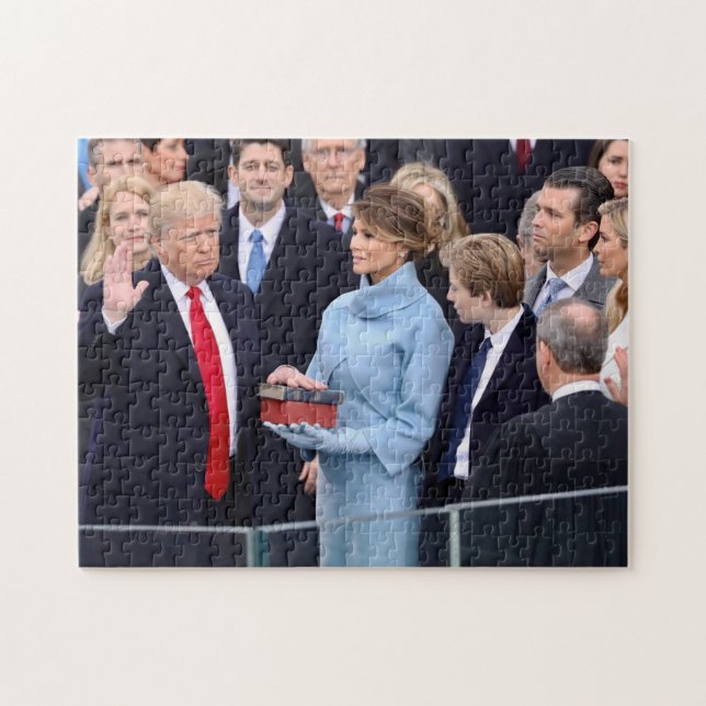 Donald Trump Is Sworn In As President Jigsaw Puzzle (Horizontal)