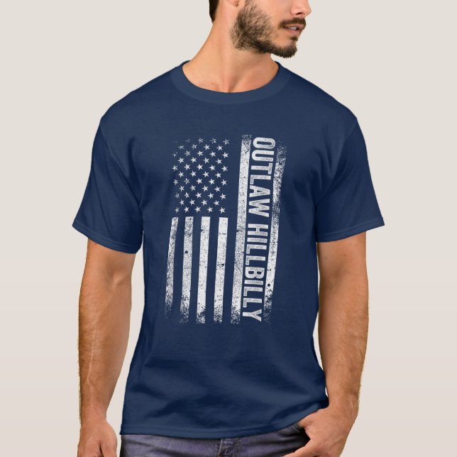 Donald Trump J.D. Vance Outlaw Hillbilly T-Shirt (Front)