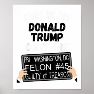 Donald Trump Jail Convict Outfit, Anti Trump For P Poster