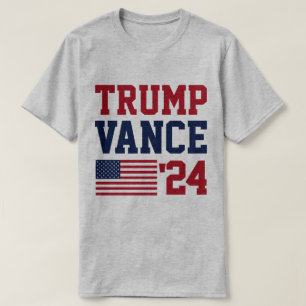 Donald Trump JD Vance 2024 American Flag T-Shirt