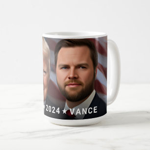 Donald Trump JD Vance 2024 Political Coffee Mug