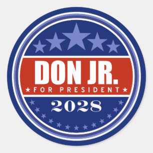 Donald Trump Jr. for President 2028 Classic Round Sticker