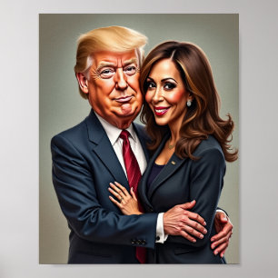 Donald Trump Kamala harris  Poster