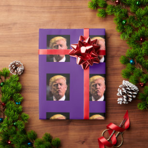 DONALD TRUMP KISS ALL OCCASION  WRAPPING PAPER