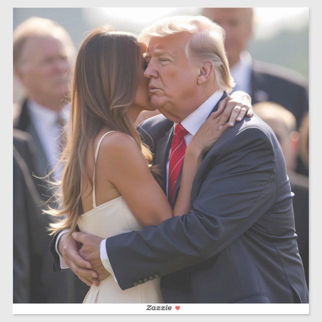 Donald Trump kisses Melania Trump (Sheet)