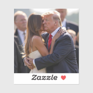 Donald Trump kisses Melania Trump
