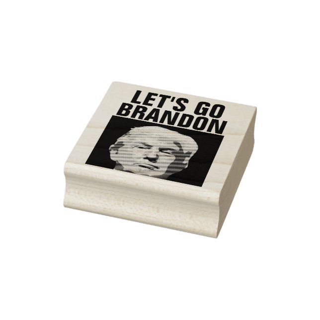 DONALD TRUMP LET'S GO BRANDON RUBBER STAMP (Stamp)