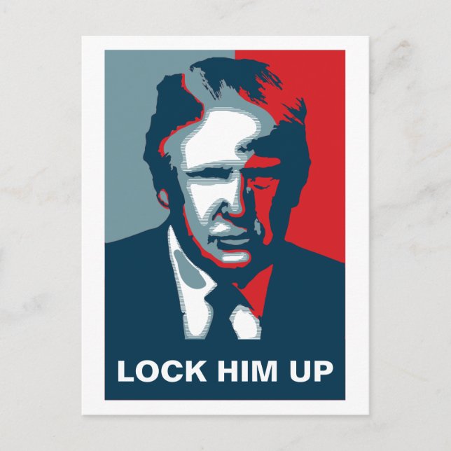 Donald Trump LOCK HIM UP Postcard (Front)