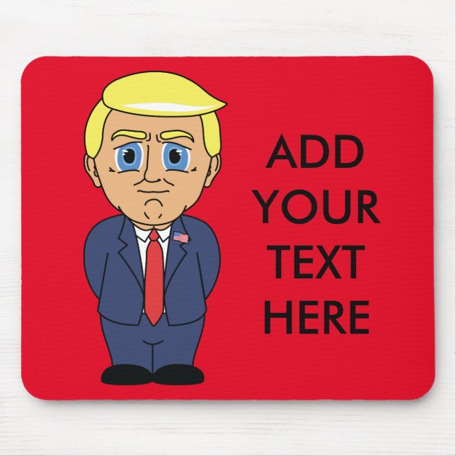 Donald Trump Looking Smug Mouse Mat (Front)