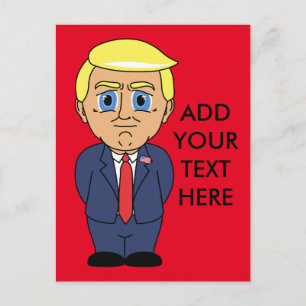 Donald Trump Looking Smug Postcard