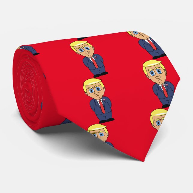 Donald Trump Looking Smug Tie (Rolled)