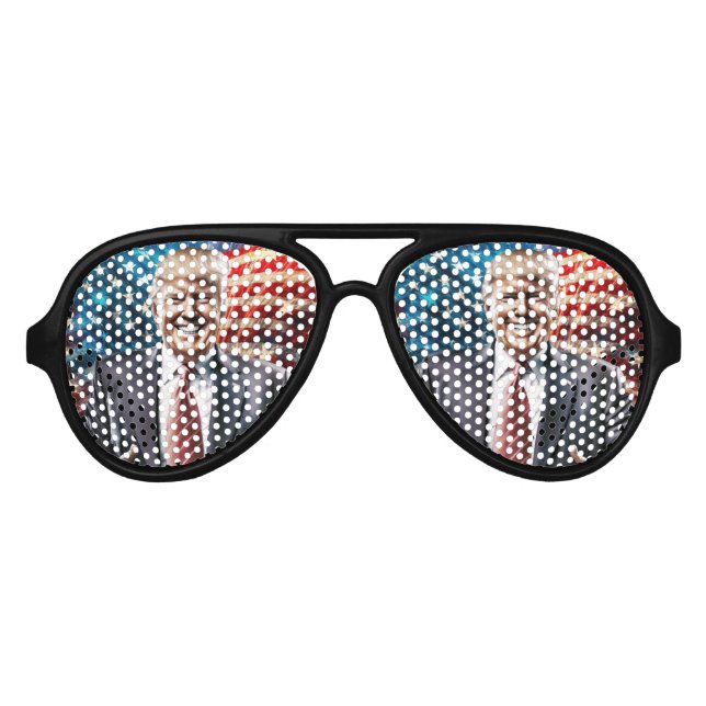 Donald Trump MAGA  Aviator Sunglasses (Front)