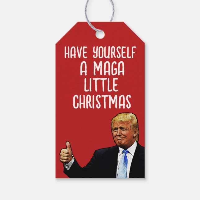 DONALD TRUMP MAGA CHRISTMAS GIFT TAGS (Front)