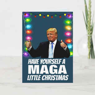 DONALD TRUMP MAGA Christmas & New Year Holiday Card