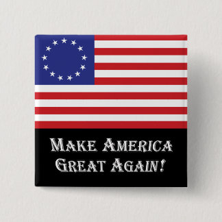 Donald Trump - Make America Great Again! 15 Cm Square Badge