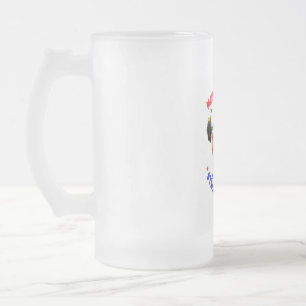 DONALD TRUMP- MAKE AMERICA STRONG AGAIN FROSTED GLASS BEER MUG