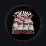 Donald Trump Make Cats Safe Again 2024 Debate  7.5 Cm Round Badge<br><div class="desc">Donald Trump Make Cats Safe Again 2024 Debate Funny</div>