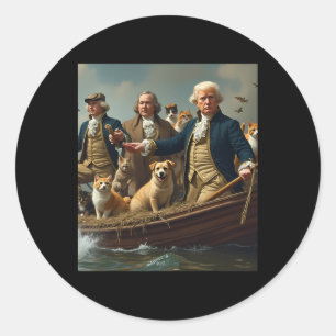 Donald Trump Make Cats Safe Again 2024 Debate  Classic Round Sticker