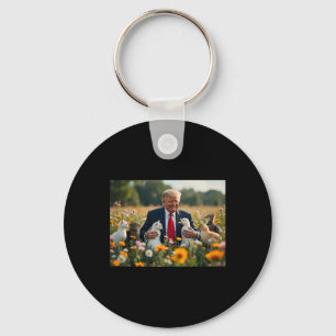 Donald Trump Make Cats Safe Again 2024 Debate Funn Key Ring