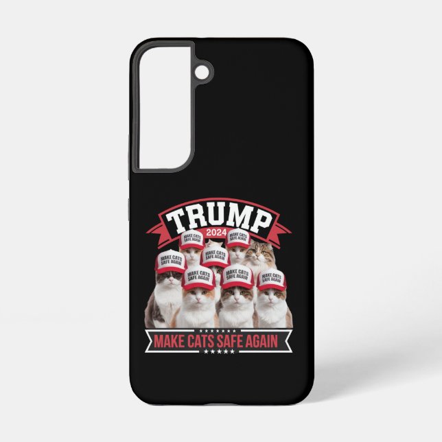 Donald Trump Make Cats Safe Again 2024 Debate  Samsung Galaxy S22 Case (Back)