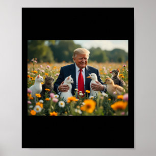 Donald Trump Make Cats Safe Again 2024 Dete Funny Poster