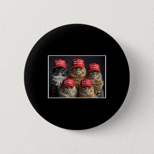 Donald Trump Make Cats Safe Again Red Hat 2024 Deb 6 Cm Round Badge