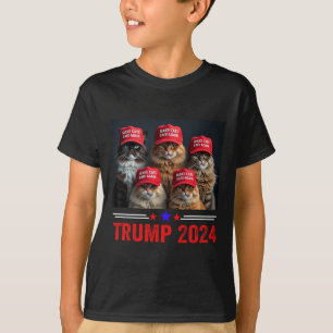 Donald Trump Make Cats Safe Again Red Hat 2024 Det T-Shirt