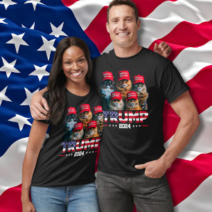 Donald Trump Make Cats Safe Again Red Hat 2024 T-Shirt