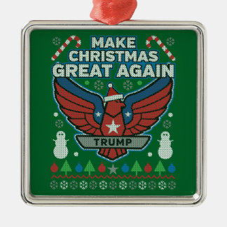 Donald Trump Make Christmas Great Again Metal Tree Decoration