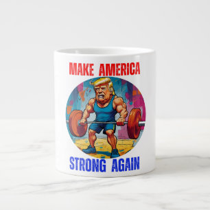DONALD TRUMP - MAKE CHRISTMAS STRONG AGAIN LARGE COFFEE MUG