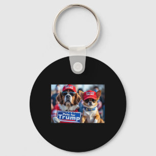 Donald Trump Make Dogs Safe Again Red Hat 2024 Deb Key Ring