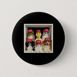 Donald Trump Make Pets Safe Again Red Hat 2024 Deb 6 Cm Round Badge