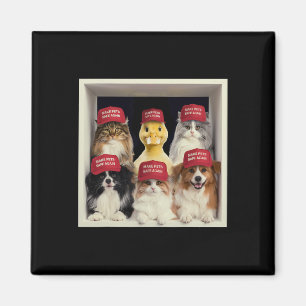Donald Trump Make Pets Safe Again Red Hat 2024 Deb Magnet
