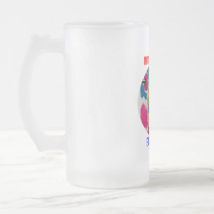 DONALD TRUMP - MAKING AMERICA STRONG AGAIN FROSTED GLASS BEER MUG