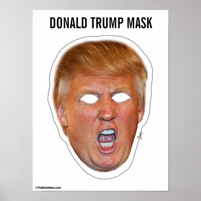 Donald Trump Mask Cutout Poster (Front)