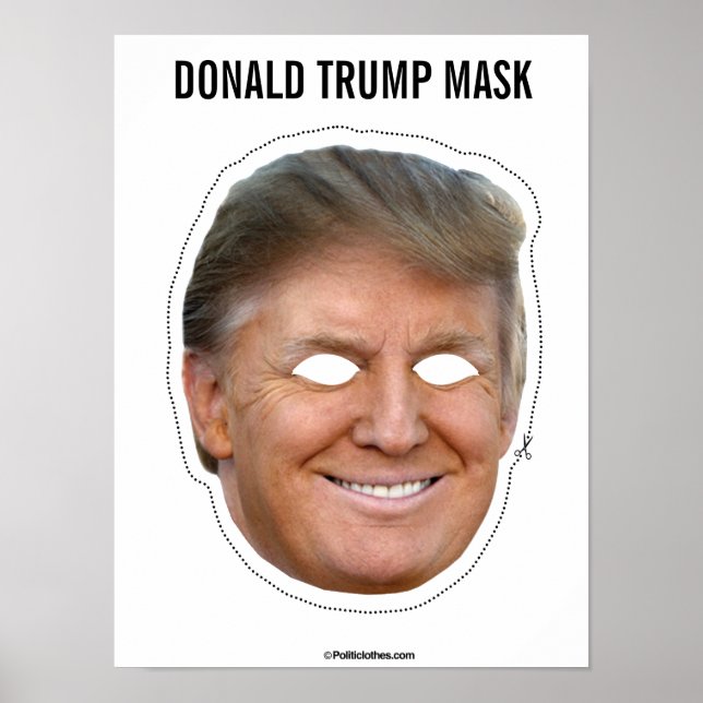Donald Trump Mask Cutout Poster (Front)