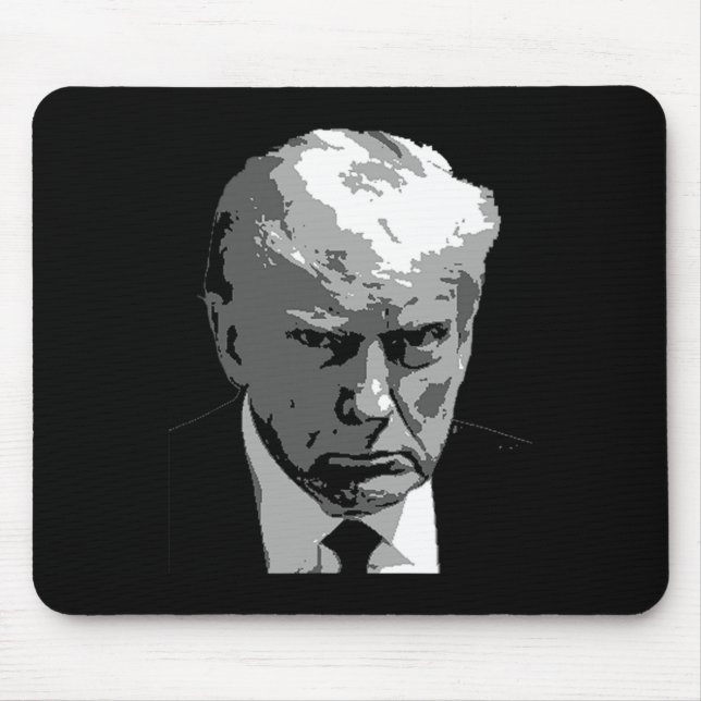 Donald Trump Mean Mug Shot  Mouse Mat (Front)