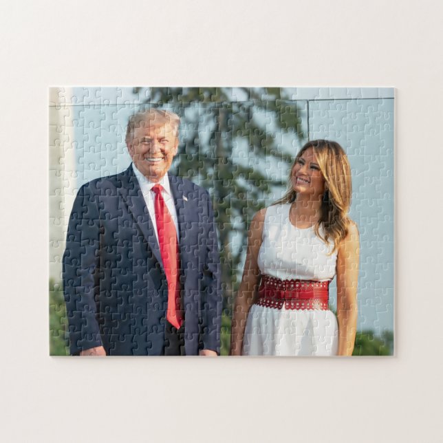 Donald Trump & Melania July 4, 2020 Jigsaw Puzzle (Horizontal)