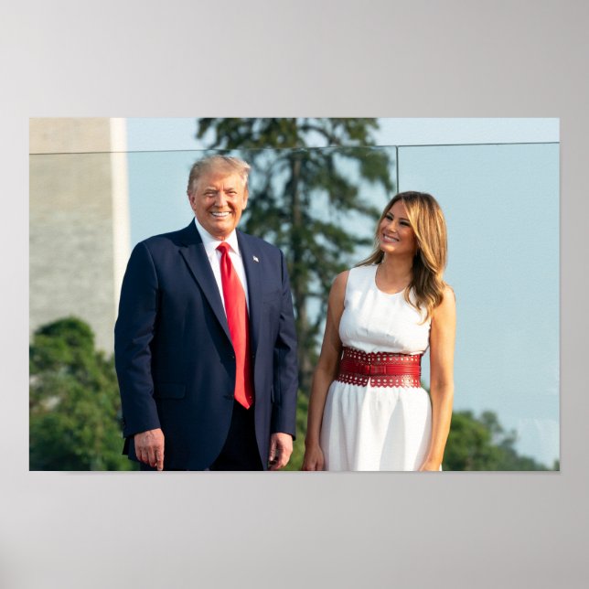 Donald Trump & Melania July 4, 2020 Poster (Front)