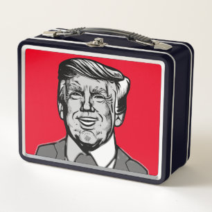 DONALD TRUMP  METAL LUNCH BOX