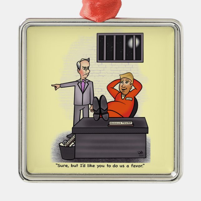 Donald Trump Metal Ornament (Front)