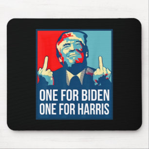 Donald Trump Middle Finger Biden Harris America Re Mouse Mat